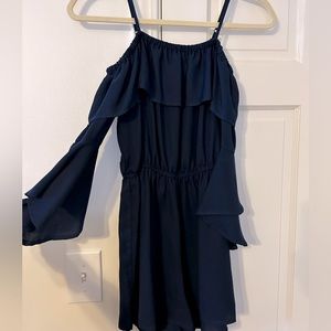 XS navy romper from soulmates.